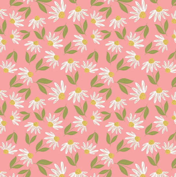 1 Yard Pre-Cut Fabric - Big Sunnies Pink