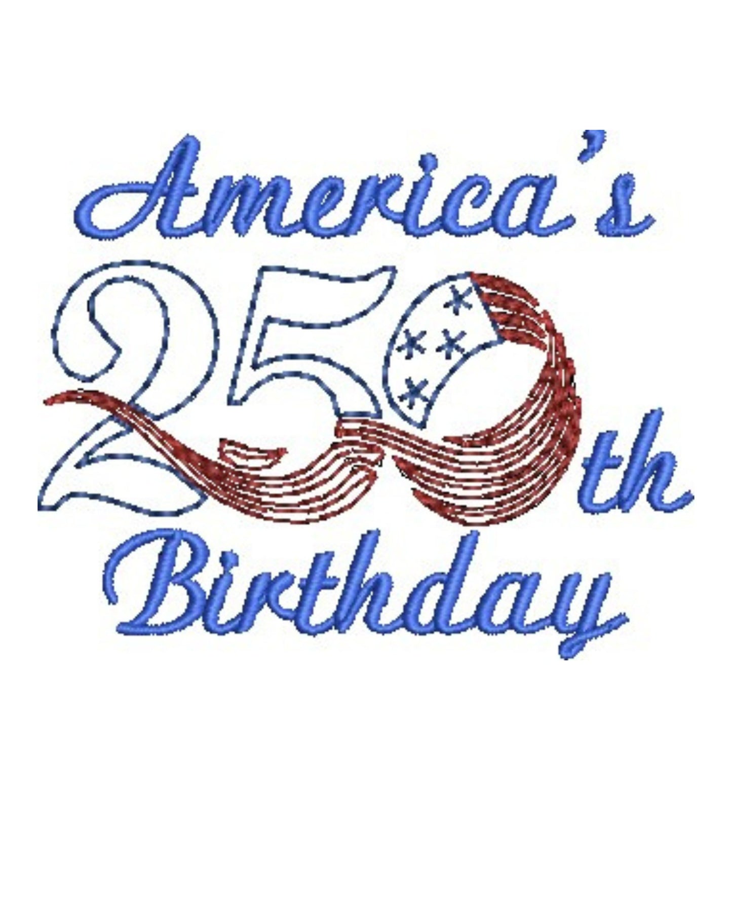 America's 250th Embroidery - Digital Download