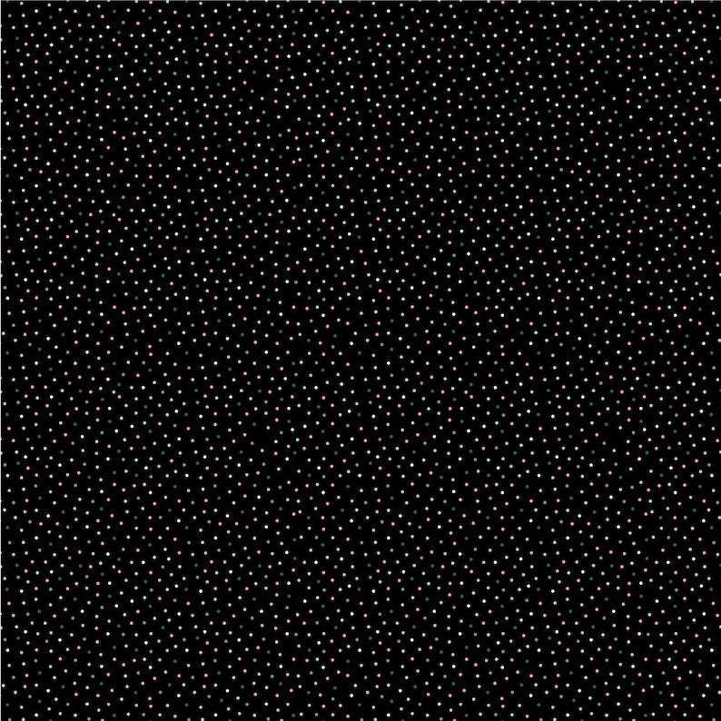 1 yard Pre-Cut Poppie Cotton Country Confetti Black Licorice