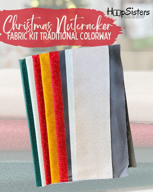 Christmas Nutcracker Fabric Kit - TRADITIONAL COLORWAY