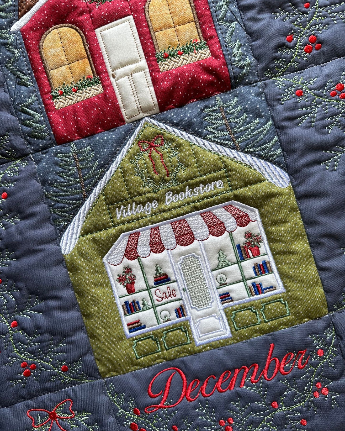 Christmas Village Wall Hanging - Digital Download