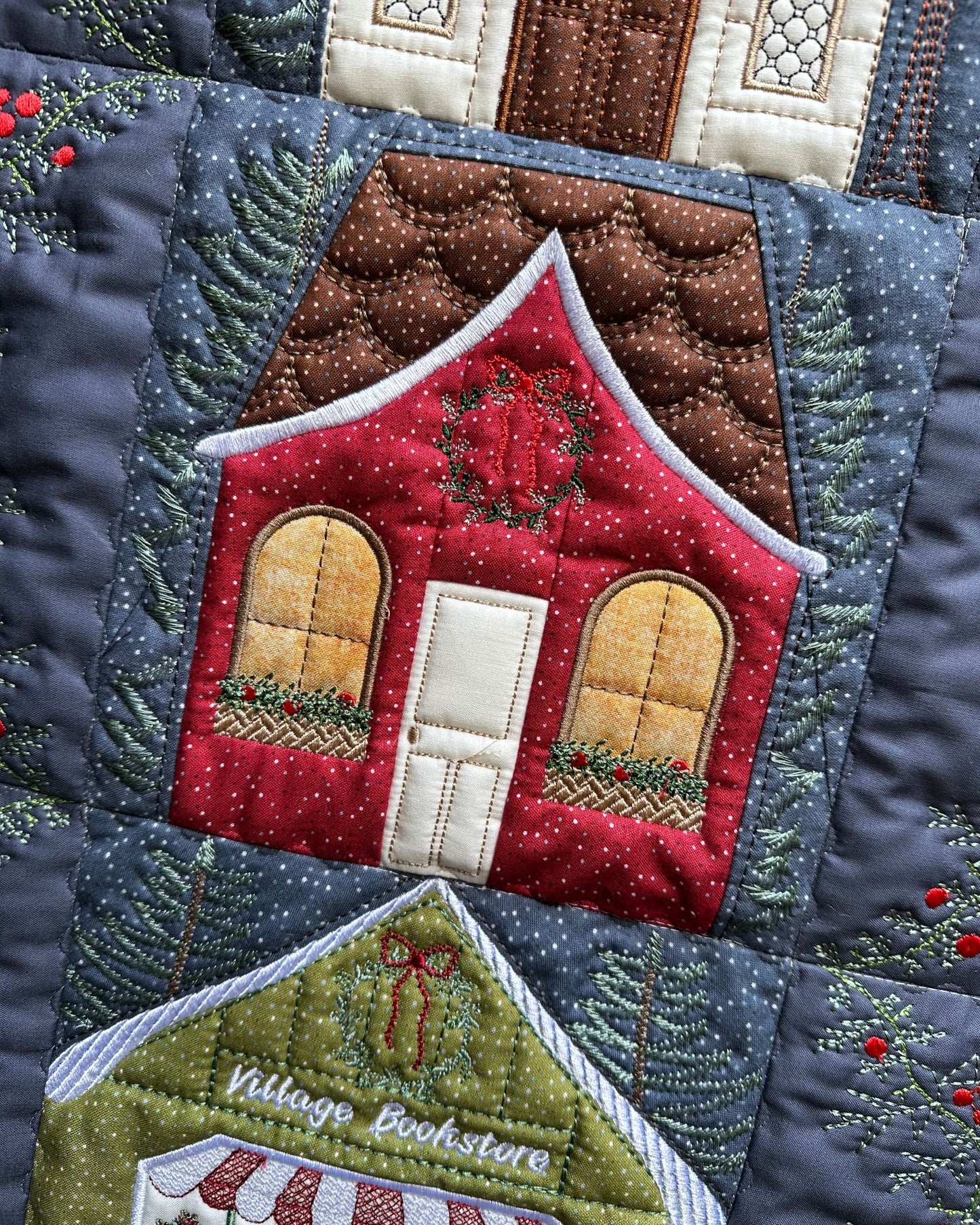 Christmas Village Wall Hanging - Digital Download