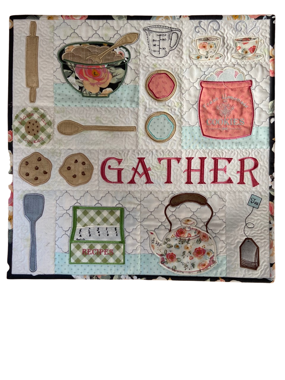 Gather To Bake Quilt Section - Digital Download