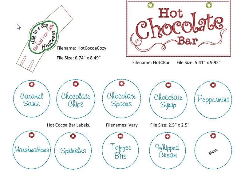Hot Cocoa Sentiment Digital Download Only