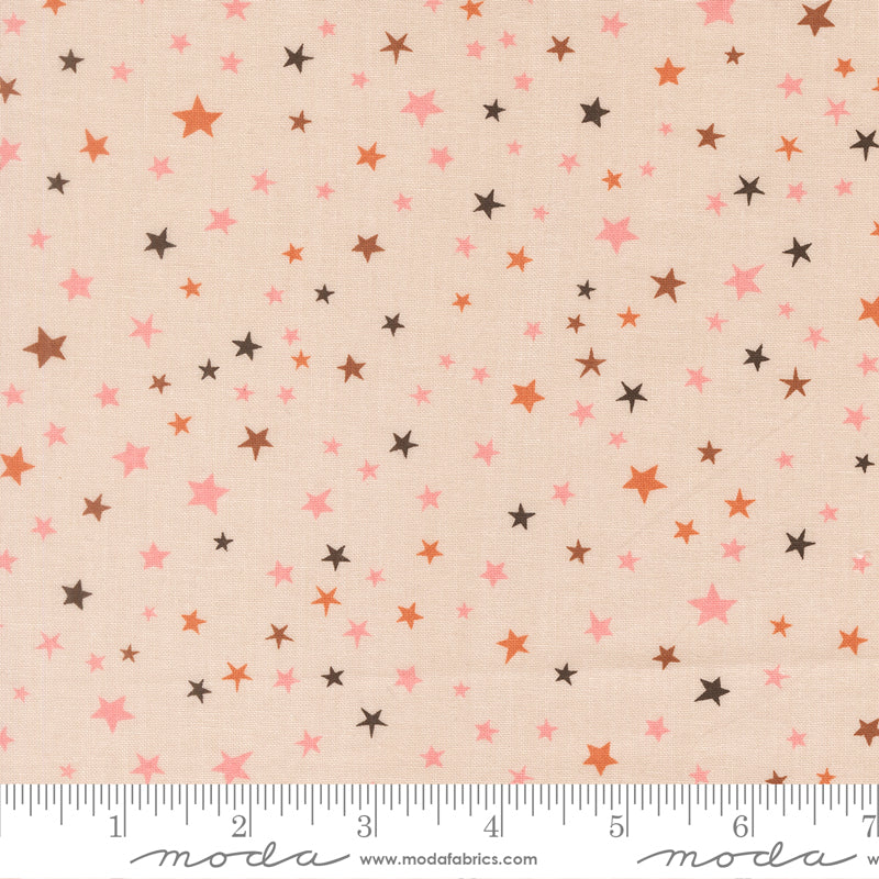 1 yard Pre-Cut Moda Moonbeam Multi Colored Stars