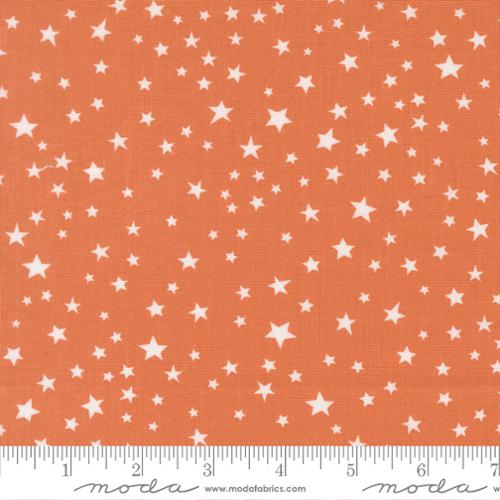 1 yard Pre-Cut Moda Pumpkin with White Stars