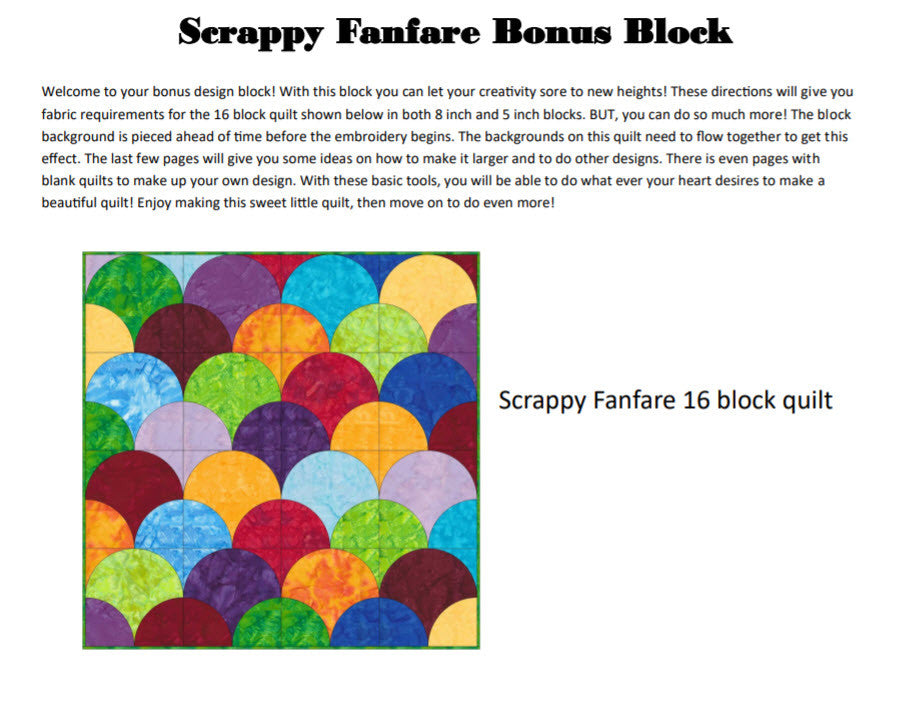 Fanfare Quilt Along - CD Media