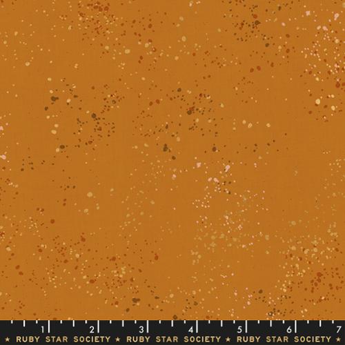 Half Yard Moda Ruby Star Speckled Metallic Earth