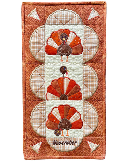 Turkey Trot Wall Hanging - Digital Download