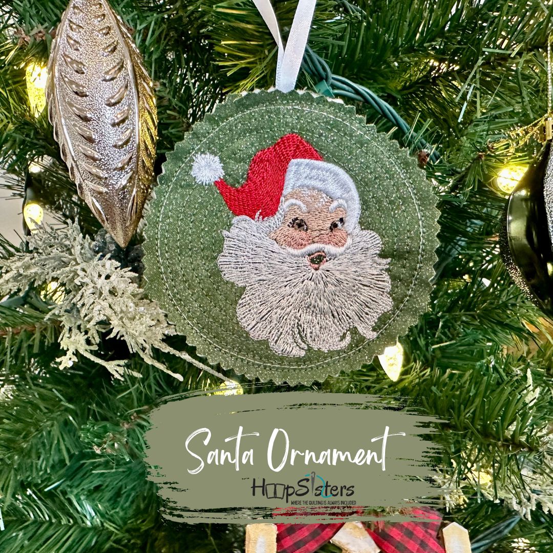 Santa Ornament Digital Download