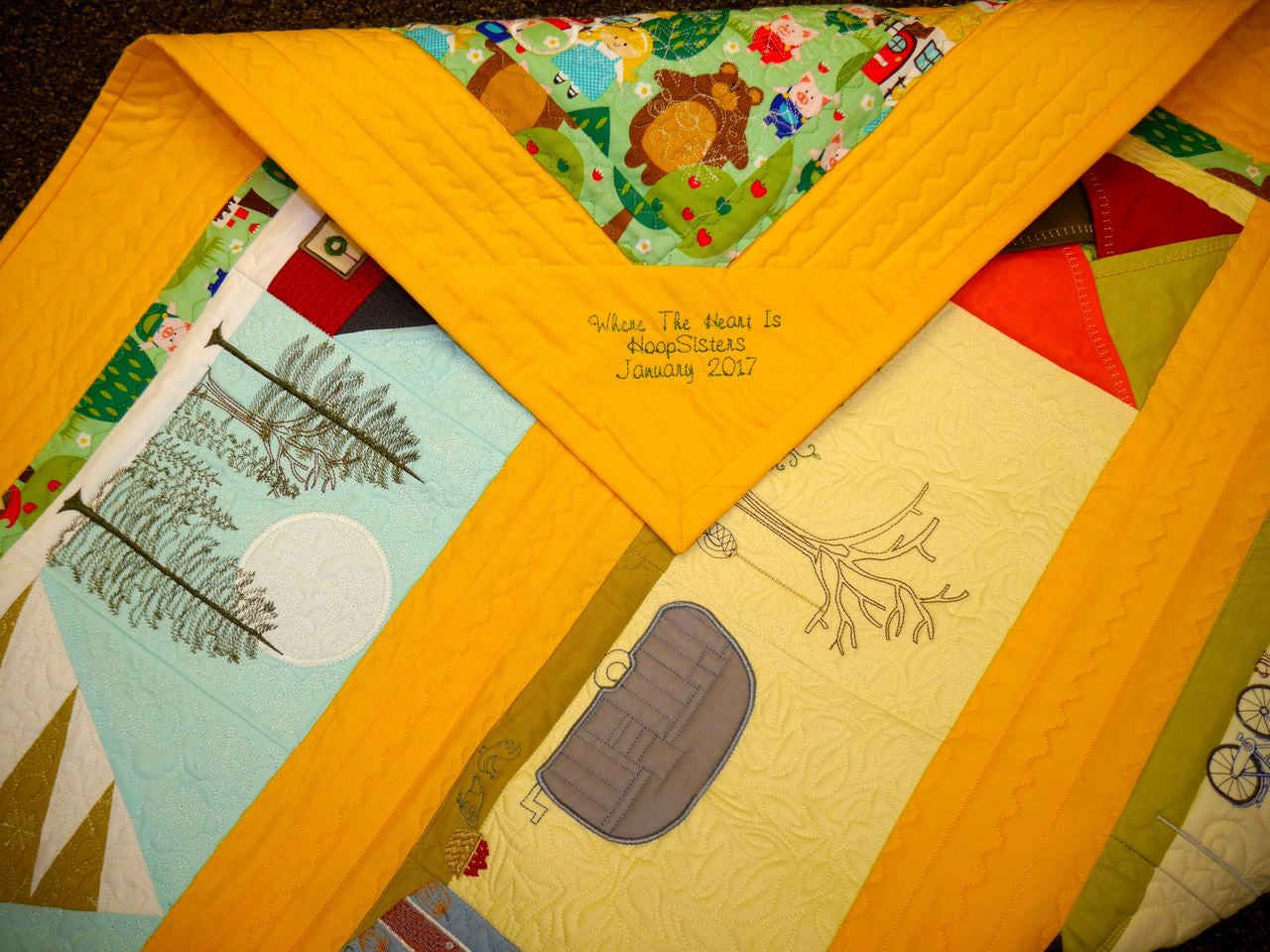 Where The Heart Is Row Quilt - Digital Download