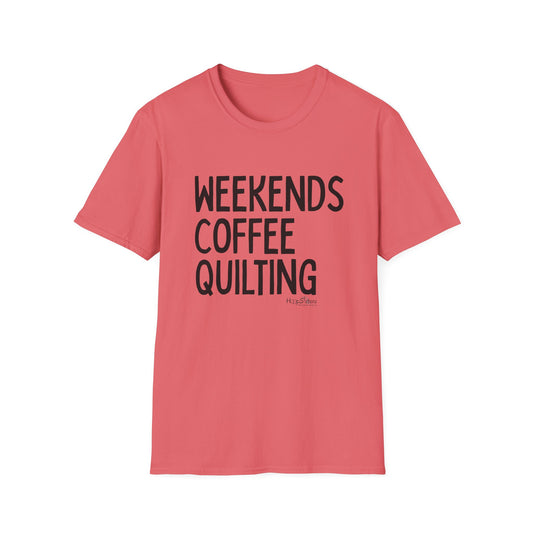 Weekends Coffee Quilting Tee