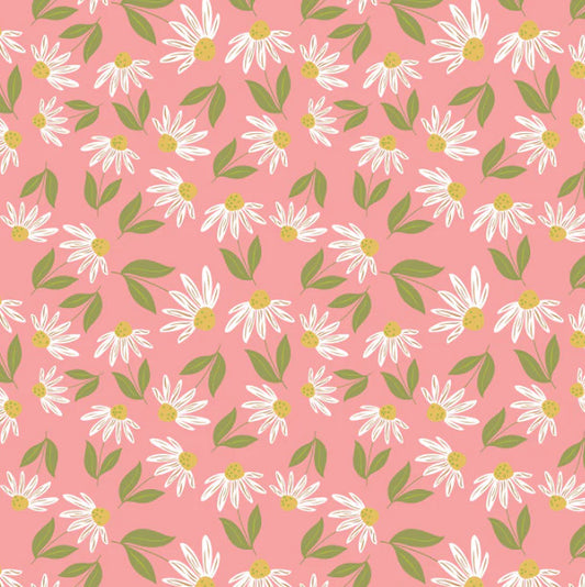 1 Yard Pre-Cut Fabric - Big Sunnies Pink