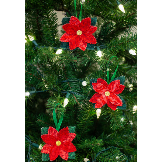 Poinsettia Ornament