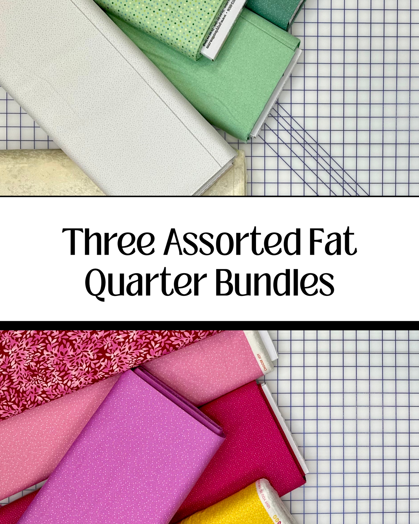 Assorted Fat Quarter Bundles - 3 Fat Quarters