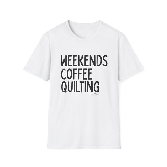 Weekends Coffee Quilting Tee