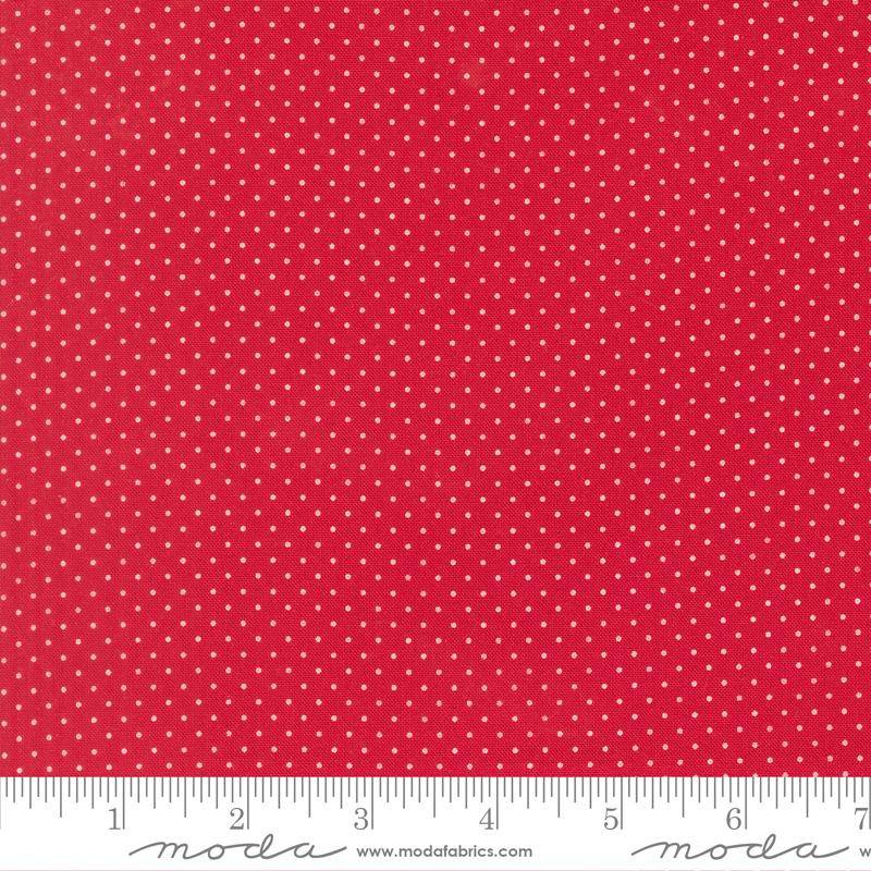 1 Yard Pre-Cut Fabric - Moda Merrily On High Festive Dot