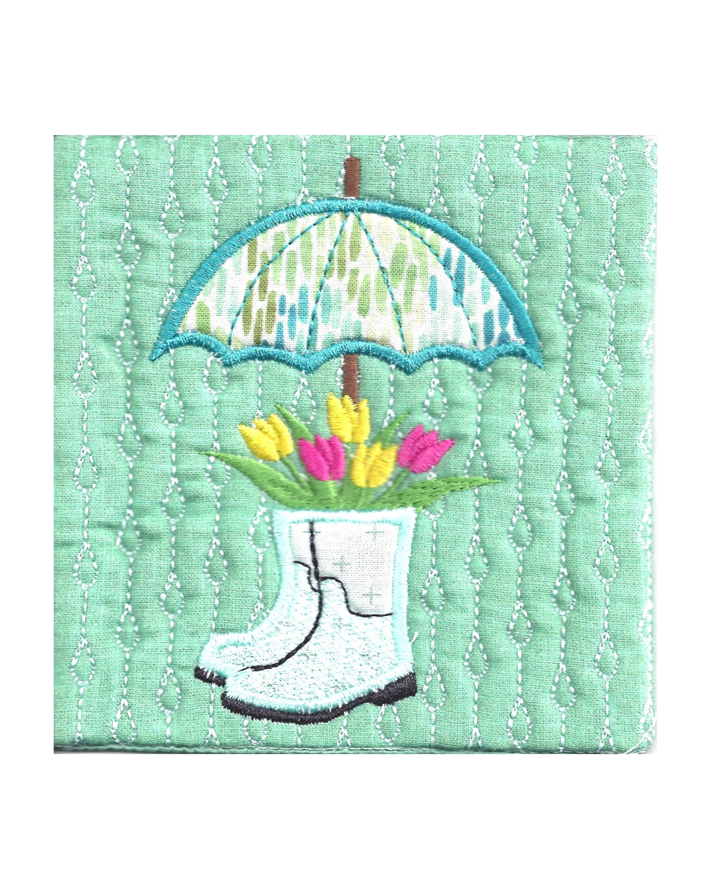 April Showers Block -  Digital Download