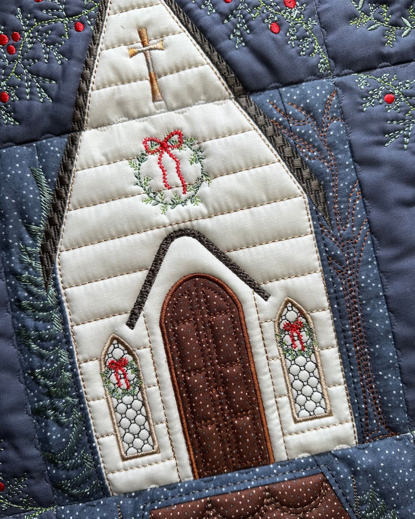 Christmas Village Wall Hanging - Digital Download