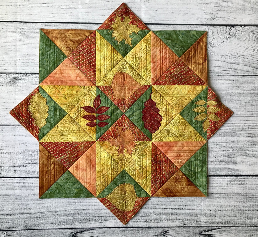 Fall Table Topper- Digital Download – HoopSisters