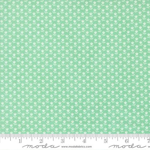 1 Yard Pre-Cut Fabric - Moda A Cat Named Stitch Green