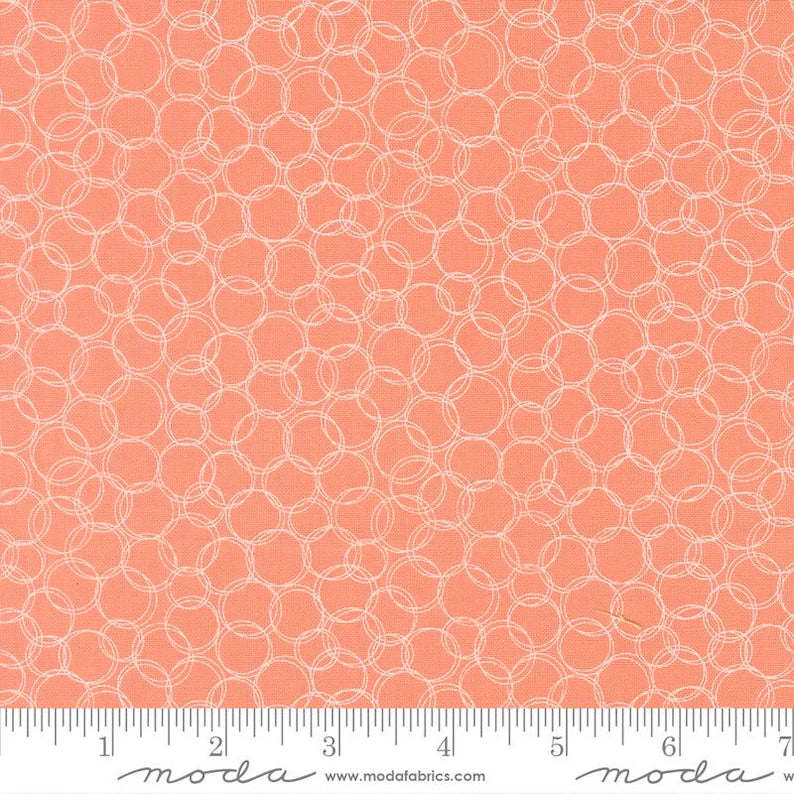 1 Yard Pre-Cut Fabric - Moda Honeyed Horizon Guava