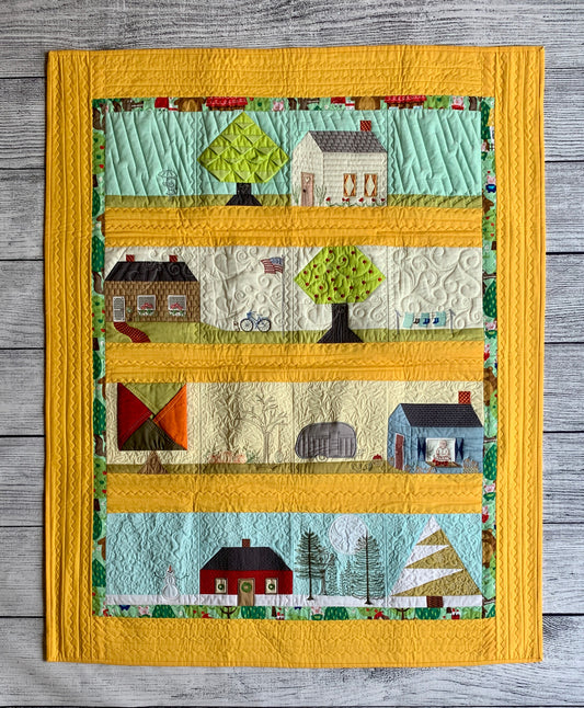 Where The Heart Is Row Quilt - Digital Download