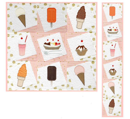 Ice Cream Quilt- Digital Download