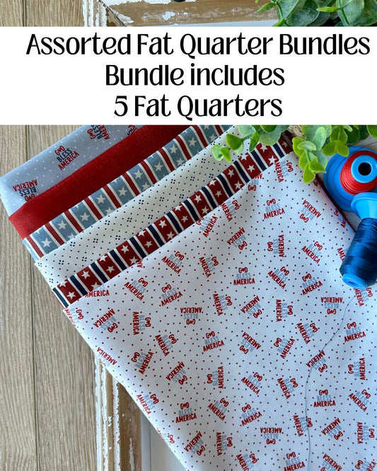 Assorted Fat Quarter Bundle - 5 VINTAGE Fat Quarters