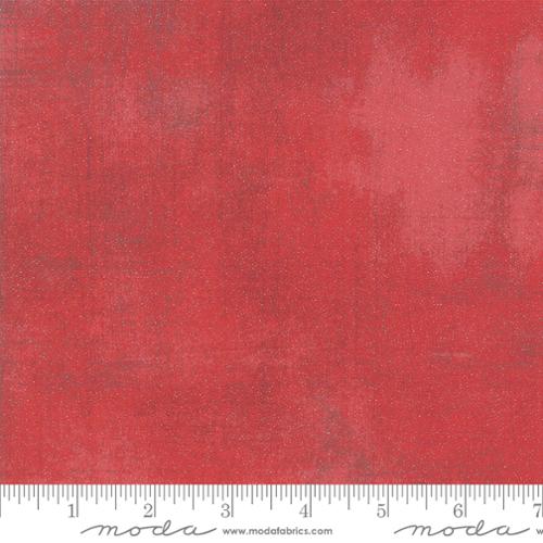 Half Yard Pre-Cut Fabric - Moda Grunge Paper Cherry Glitter