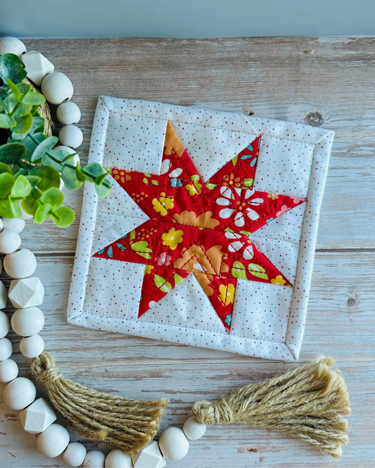 Mystery Quilt 2026 Star Mug Rug BONUS - Digital Download