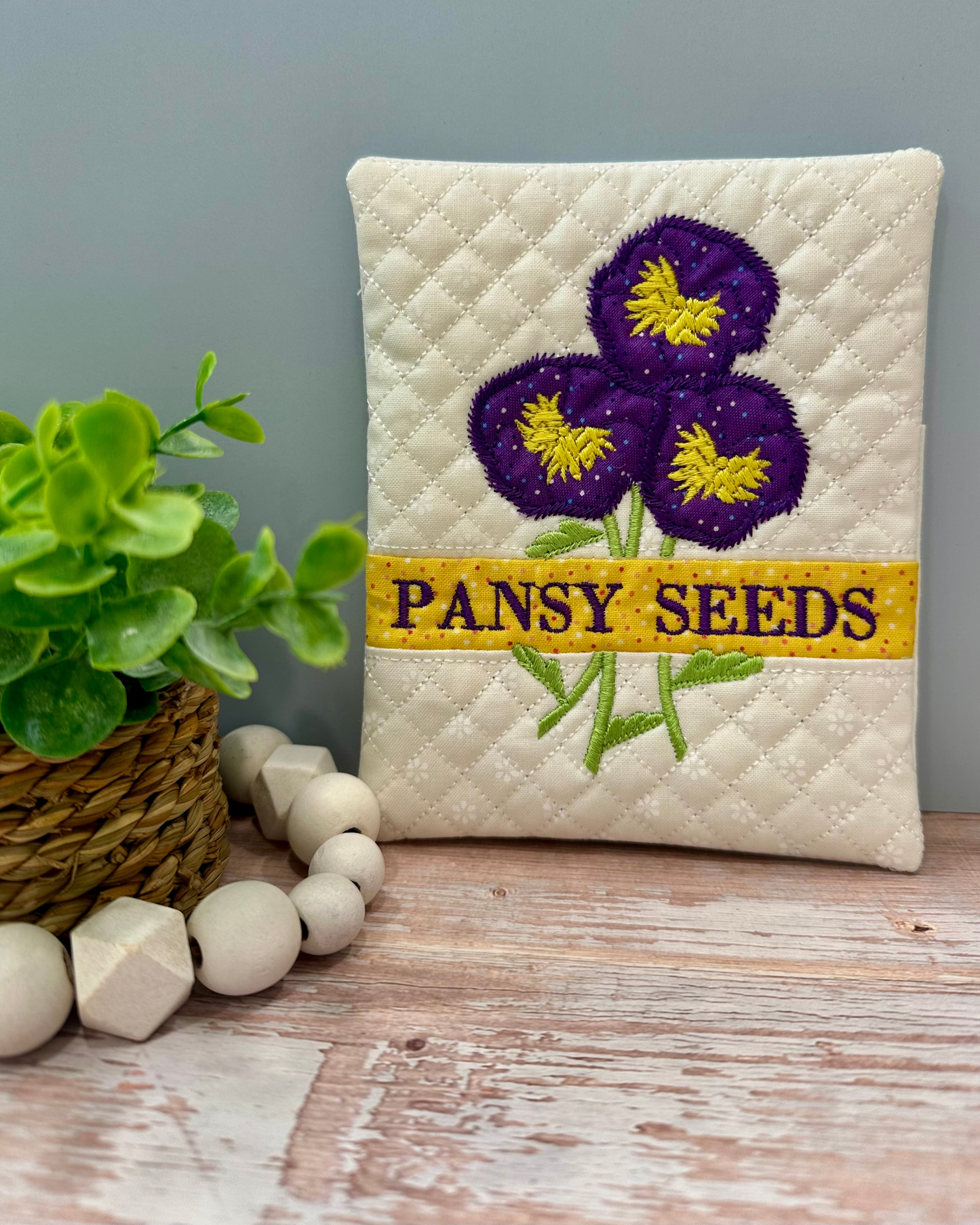 Pansy Seeds Block - Digital Download