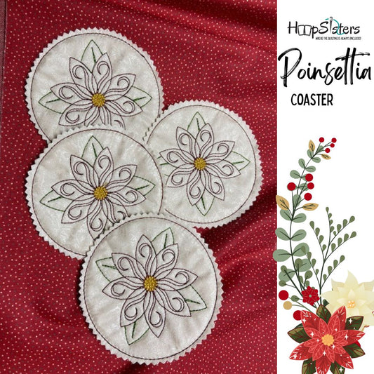 Redwork Poinsettia - Digital Download