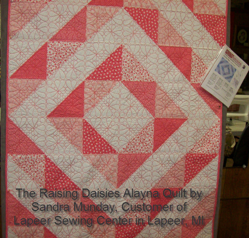 Quilt picture provided by Sandra Munday, customer of Lapeer Sewing Center in Lapeer, Michigan.