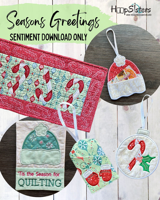 Season's Greetings Sentiment Digital Download Only