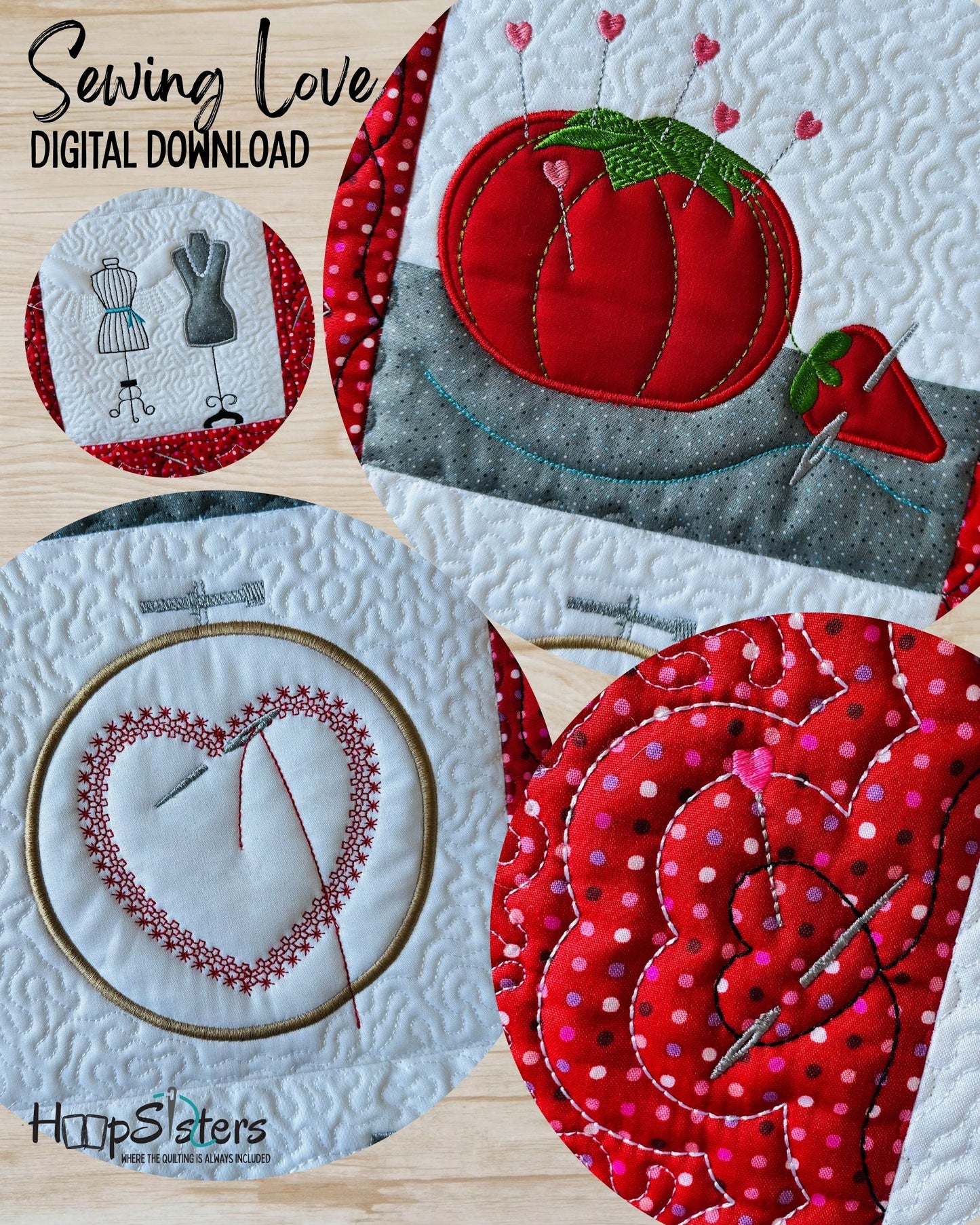 Sewing Love Wall Hanging - Digital Download