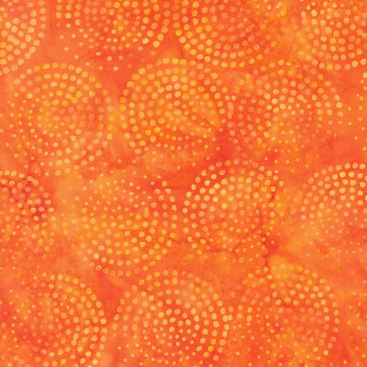 1 yard Pre-Cut Moda Echo Batiks Tangerine Swirl