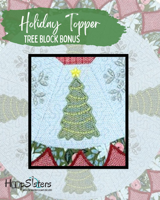 Holiday Topper Tree Block BONUS Download
