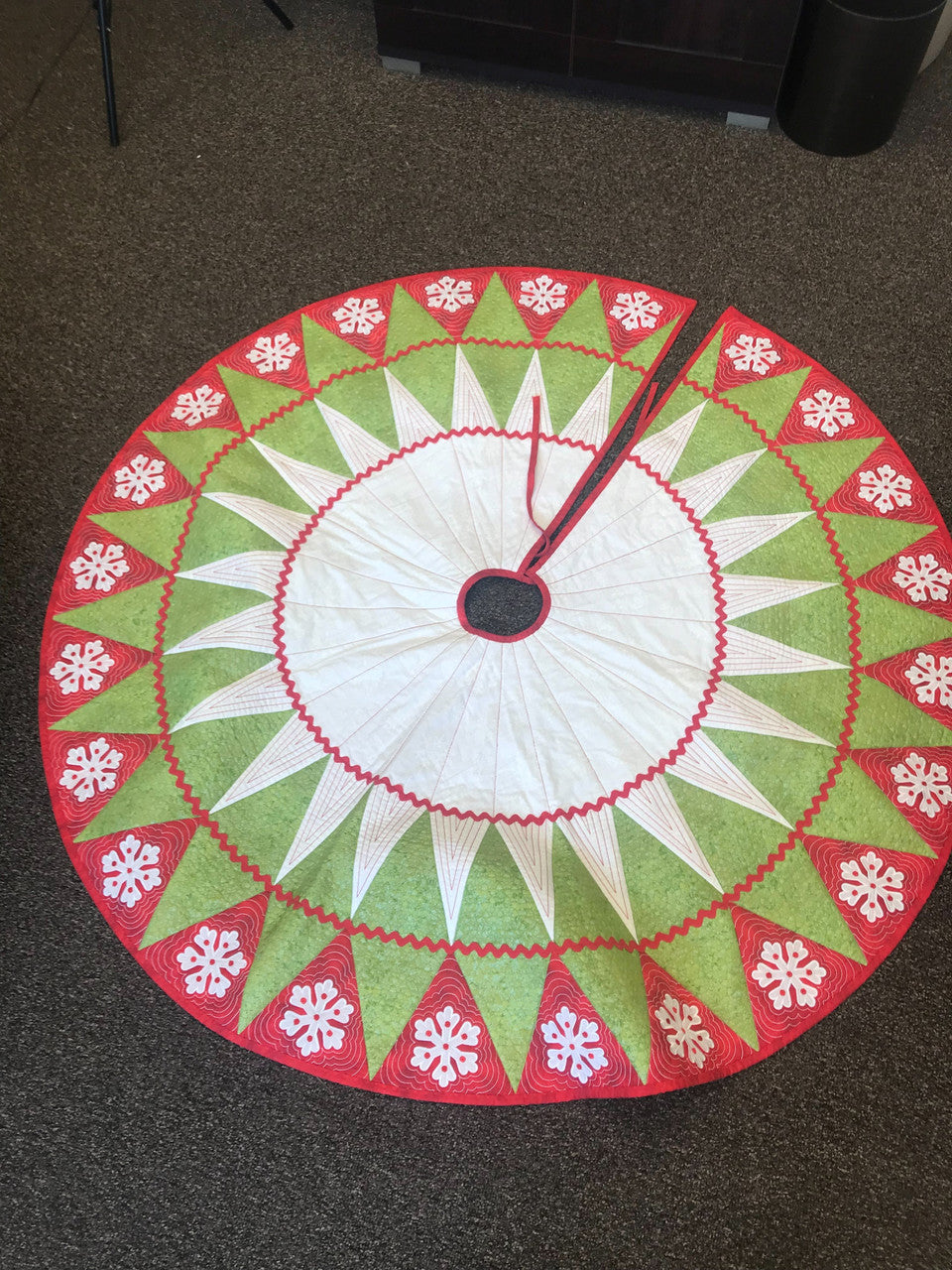Let It Snow, Christmas Tree Skirt - Download