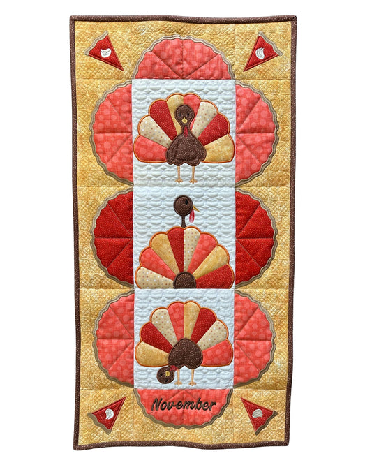Turkey Trot Wall Hanging - Digital Download
