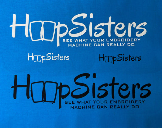 HoopSisters Vinyl Decal - White