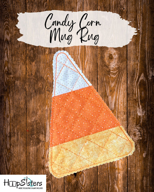 Candy Corn Mug Rug