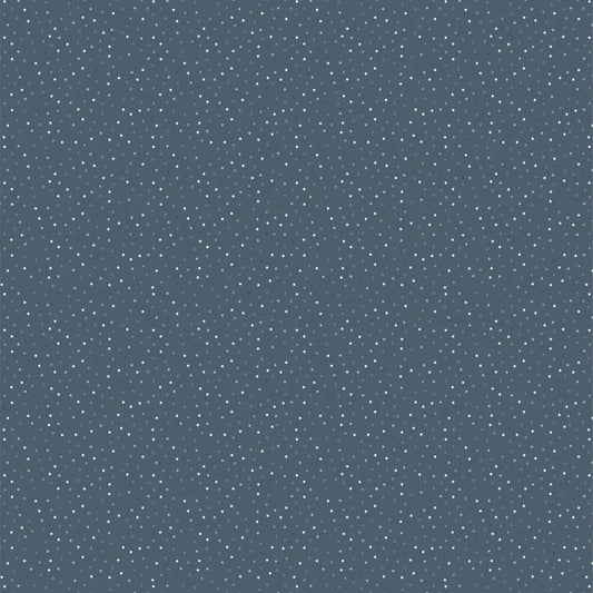1 Yard Pre-Cut Fabric - Poppie Cotton Country Confetti Blue Ribbon