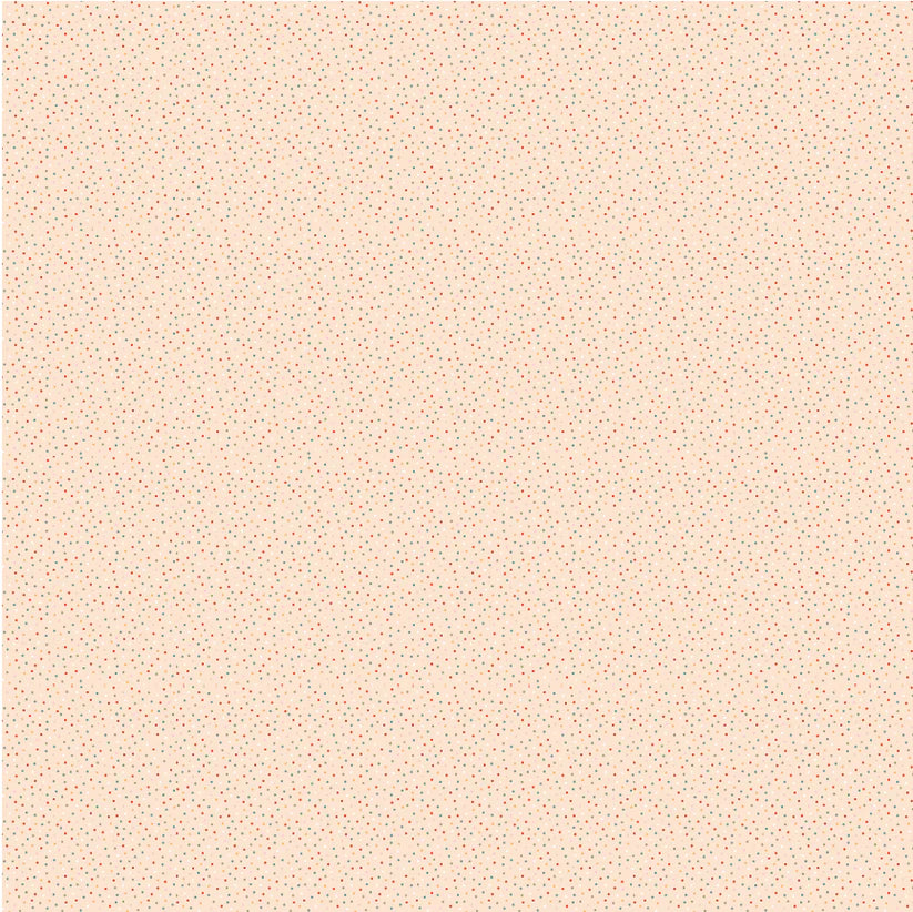 1 Yard Pre-Cut Fabric - Poppie Cotton Country Confetti Heavy Cream Cream