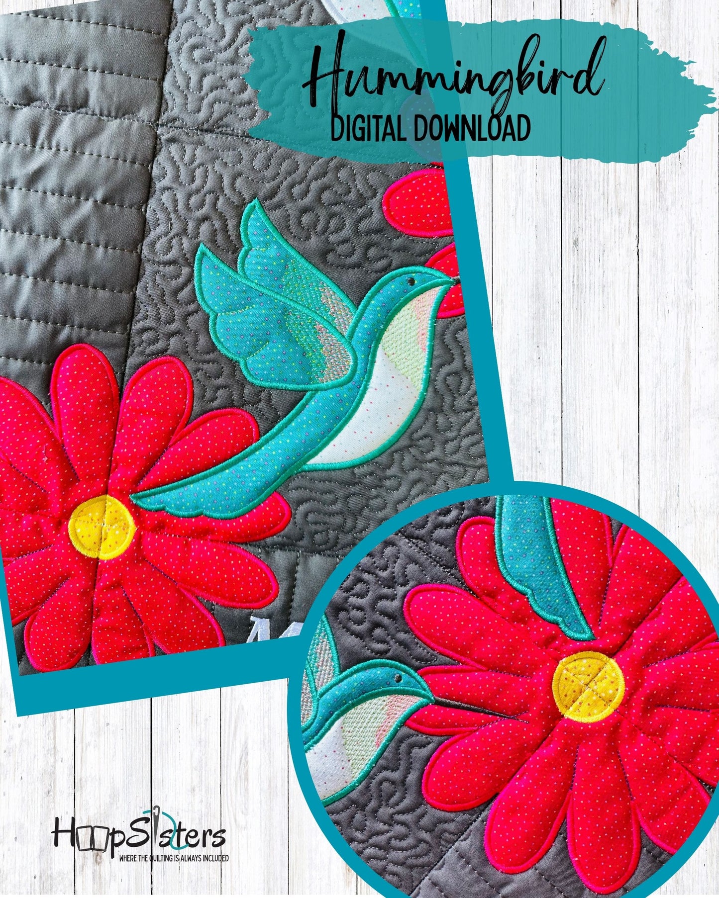 Hummingbird Wall Hanging - Digital Download