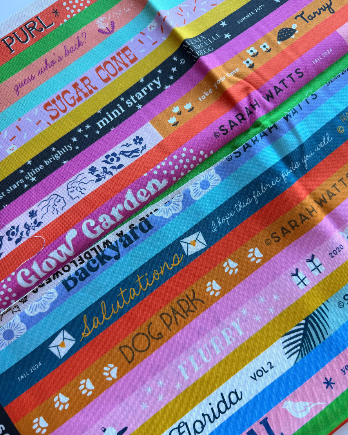 1 1/4 Yard Pre-Cut Fabric - Moda Ruby Star Selvedge Magic Multi