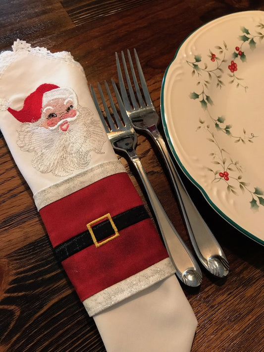 Santa Napkin Rings - Digital Download