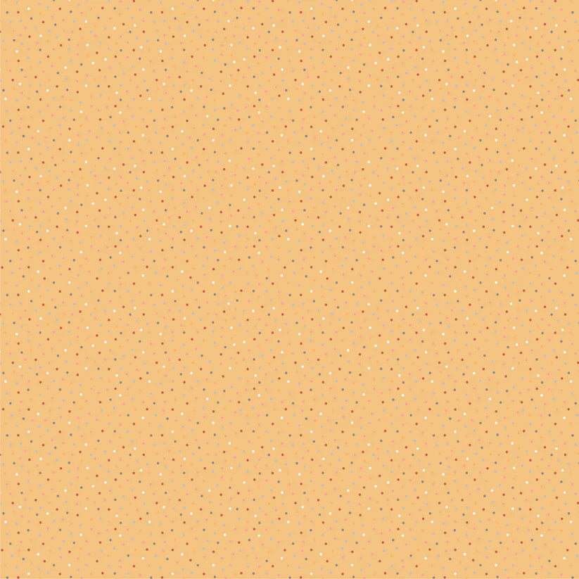 1 Yard Pre-Cut Fabric - Country Confetti Waffle Cone Yellow